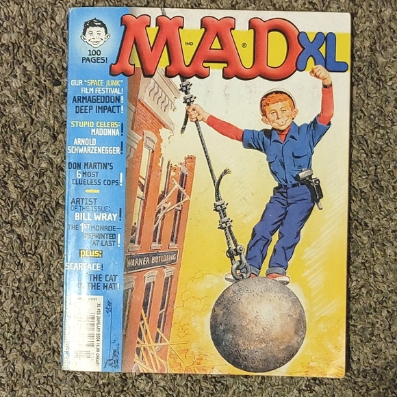 Mad XL Magazine #25 January 2004 Stupid Celebs: Madonna, Arnold Schwarzenegger - Picture 1 of 12